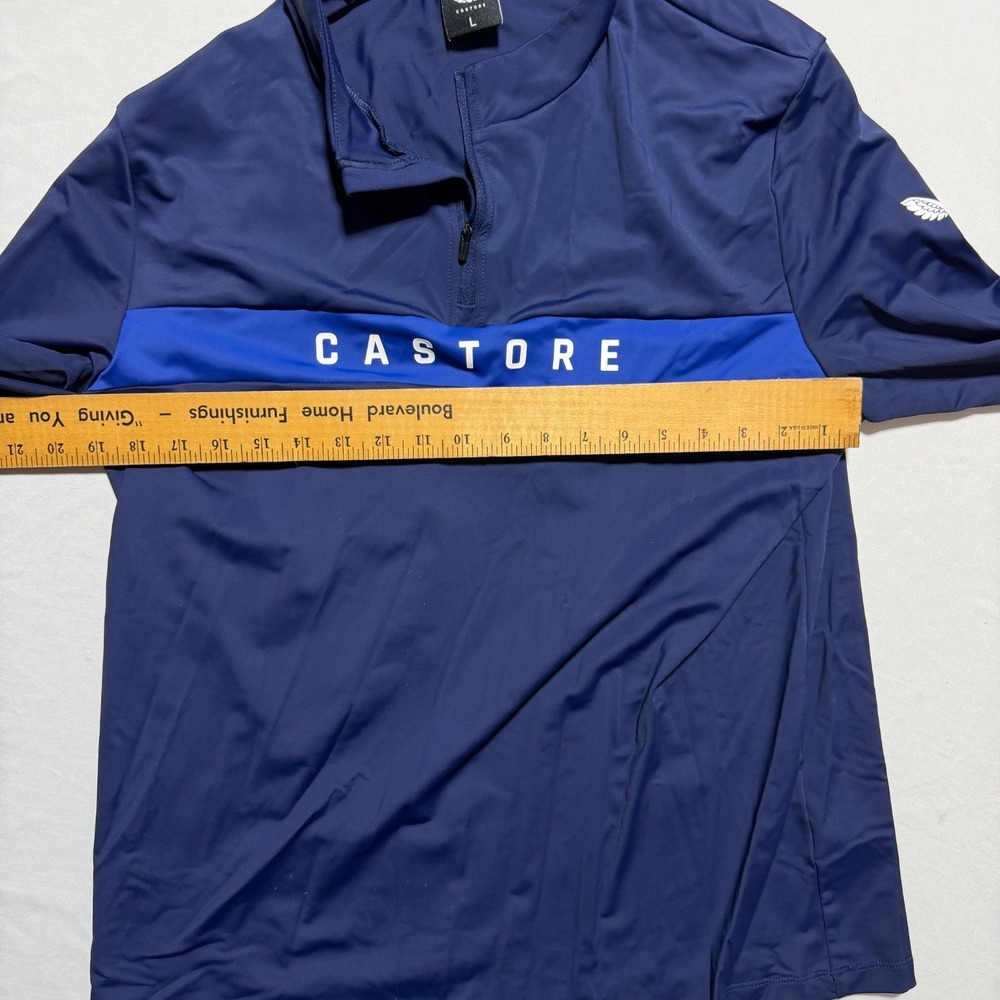 Castore Quarter Zip Pullover Men's L Navy Blue Performance Training Top - Picture 3 of 9